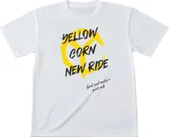 【新品】イエローコーン　コットンTシャツ　M　ホワイト　バイク　ウェア　ロゴTのサムネイル