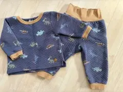 petit main恐竜柄 パジャマ 上下セット 80cm