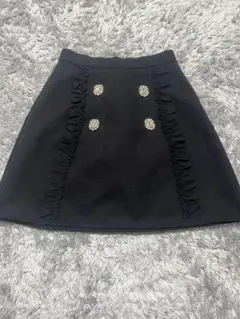 evelyn フリルビジュータイトスカート