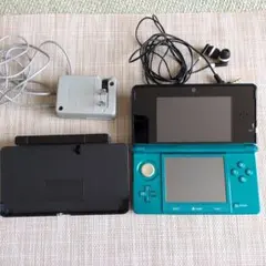 Nintendo 3DS本体 アクアブルー　専用イヤホン付き