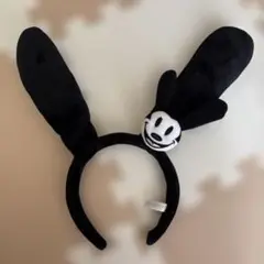 ディズニー オズワルド カチューシャ ブラック×ホワイト