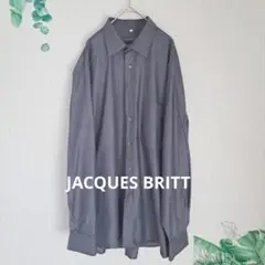 【JACQUES BRITT】 グレー 長袖シャツ サイズ44