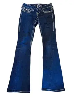 トゥルーレリジョン JOEY BIG-T フレアデニム レインボー ブラック トゥルーレリジョン JOEY BIG-T フレアデニム レインボー