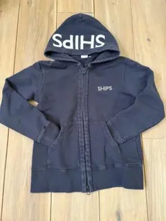 SHIPS フード付きジップアップパーカー 130