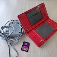 ニンテンドーDS レッド 本体 2GB SDカード、タッチぺン付き