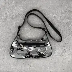 LeSportsac スモール ショルダーバッグ カモフラ柄 グレー 斜めがけ