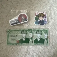 JO1 與那城奨 縁日 カプセルトイ ネームプレート ステッカー　縁日券