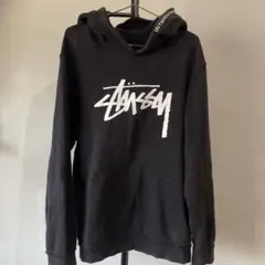 Stussy ステューシー リバーシブル スウェット パーカー ブラック