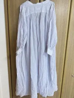 チャオパニックティピー　ストライプ長袖シャツワンピース