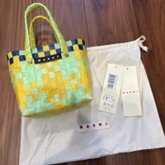 J*☆様 MARNI カラフルチェック かごバッグ - メルカリ