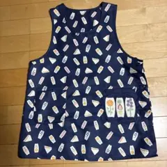 昭和のエプロン アイリス花柄 70x50cm - メルカリ