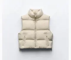 ダウンベスト白