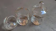 SHISEIDO ガラスキャニスター ガラス保存容器 コットンポット