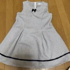 ノースリーブ チェック柄 ワンピース 130cm