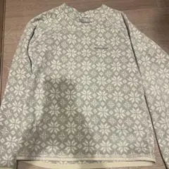 美品montbell 雪の結晶柄 フリース150