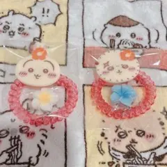 ちいかわ　シーサーのおみやげやさん　コイルヘアゴム　うさぎ　ラッコ