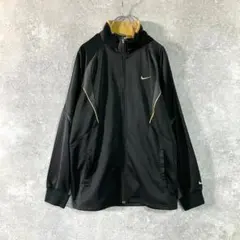 NIKE　トラックジャケット　DRI-FIT　ブラック　ジャージ　ロゴ刺繍