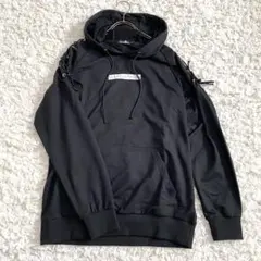 NieR CLOTHING パーカー ブラック 肩レースアップ　FREE