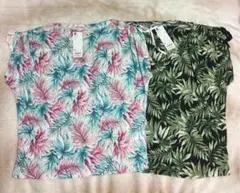 ☆新品 未使用 GU ジーユー プリントドローストリングプルオーバー2着セット☆