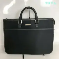 バーバリー ビジネスバッグ 2way ノバチェック オールレザー ブラック