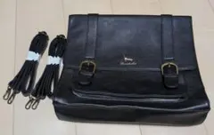 ブラック ショルダーバッグ 取り外し可能ストラップ付き