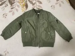 H&M キッズ　ベビー　MA-1 ブルゾン　アウター　カーキ