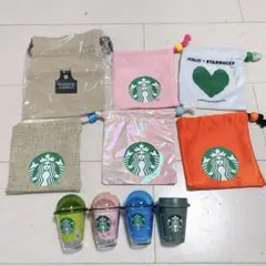 スターバックス　STARBUCKS スタバ 小物入れ　ミニカップギフト　巾着