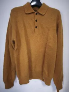 【週末価格】2 PURE MOHAIR100％ POLO YELLOWのサムネイル