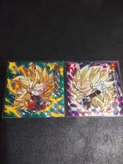 ドラゴンボール にふぉるめステッカーセット 孫悟空 ベジータ(開封済み)