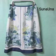 SunaUna 花柄プリント ひざ丈スカートのサムネイル