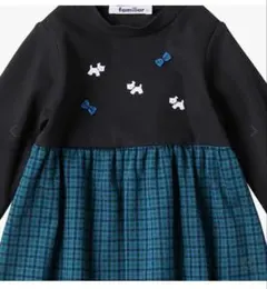 familiar ワンピース 80サイズ ネイビー・チェック