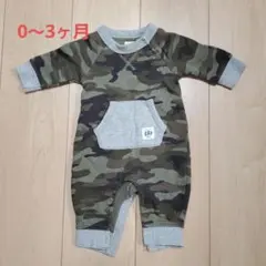 【baby GAP】迷彩柄ロンパース 0〜3ヶ月