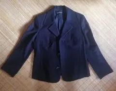 トリコ コムデギャルソン テーラードジャケット ウール 紺 S