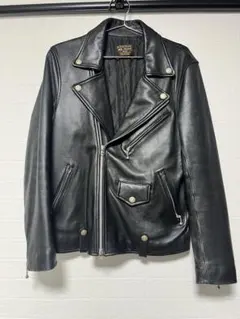 REAL SIMONS STOUMONTゴートスキンダブルライダースブラックXL - メルカリ