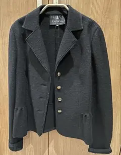 ランバンコレクション　ウールジャケット黒38