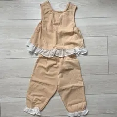 Cottoli ノースリーブ チュニック セットアップ オレンジ 120cm