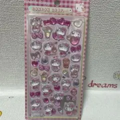 ハローキティ　ボンボンドロップシール　3Dシール