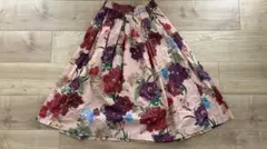 ZARA フラワープリント フレアスカート XS(Mサイズまでの方も履けます)のサムネイル