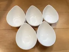 しずく型　雫　小鉢　白　５個セット