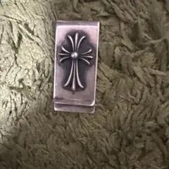 インボイスコピー付 CHROME HEARTS マネークリップ スモールクロス