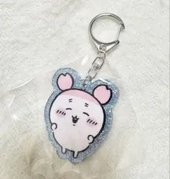 ちいかわラメアクリルキーホルダー　古本屋　カニちゃん