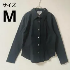 【NATURAL BEAUTY 】シャツ ブラウス 黒　ブラック　オシャレ