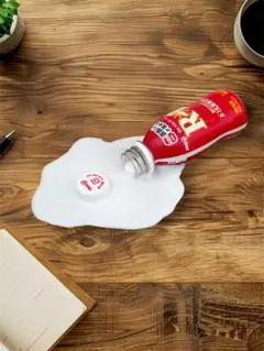 食品サンプル　R1こぼしちゃった スマホスタンド　磁石付き
