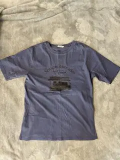 ネイビー プリント 半袖Tシャツのサムネイル