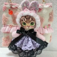 レースドレスリトルサンダーちゃんサコシュ　コヤンイサムチョン　お花ボアショルダー