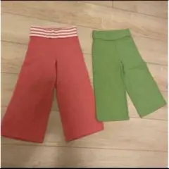 値下げ　babygap ガウチョパンツ　２枚セット　90&100㎝