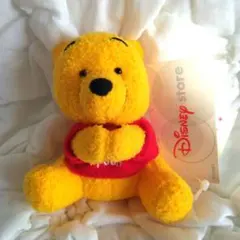 首が動く　プーさん　クリップ　マスコット　ぬいぐるみ　ディズニーストア