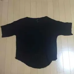 ZARA 黒半袖ニット