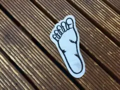 【70's 左足 ワッペン】