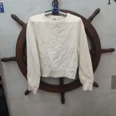 ☀️ユニクロ☀️ クリーム色 クルーネック スウェット